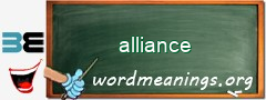 WordMeaning blackboard for alliance